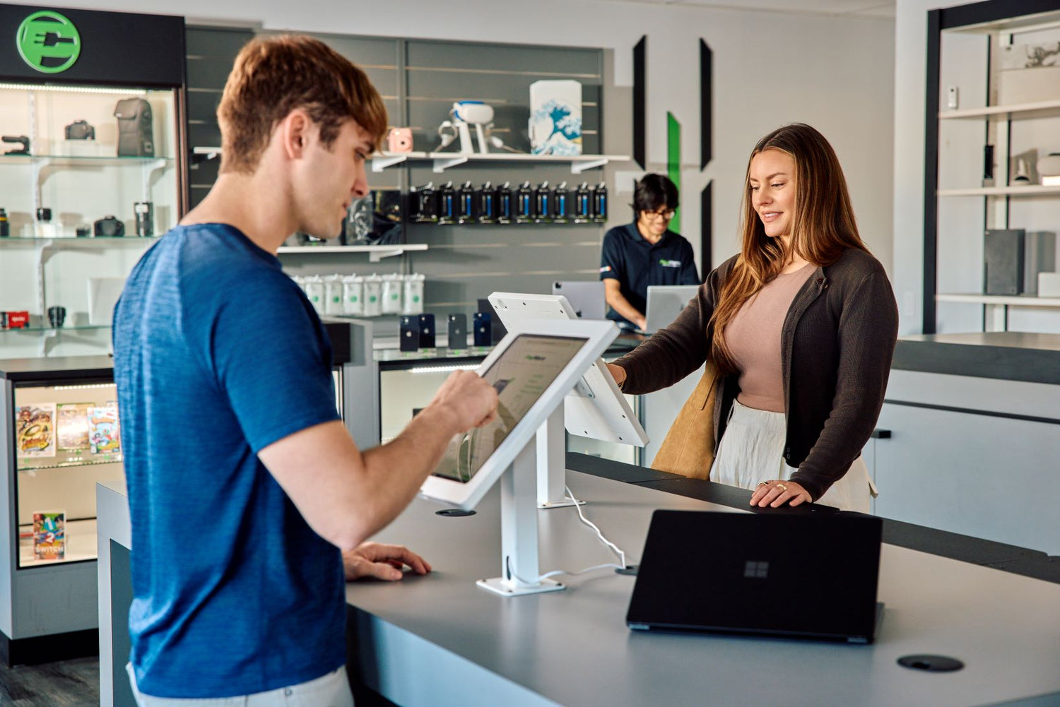 customers shopping in PayMore