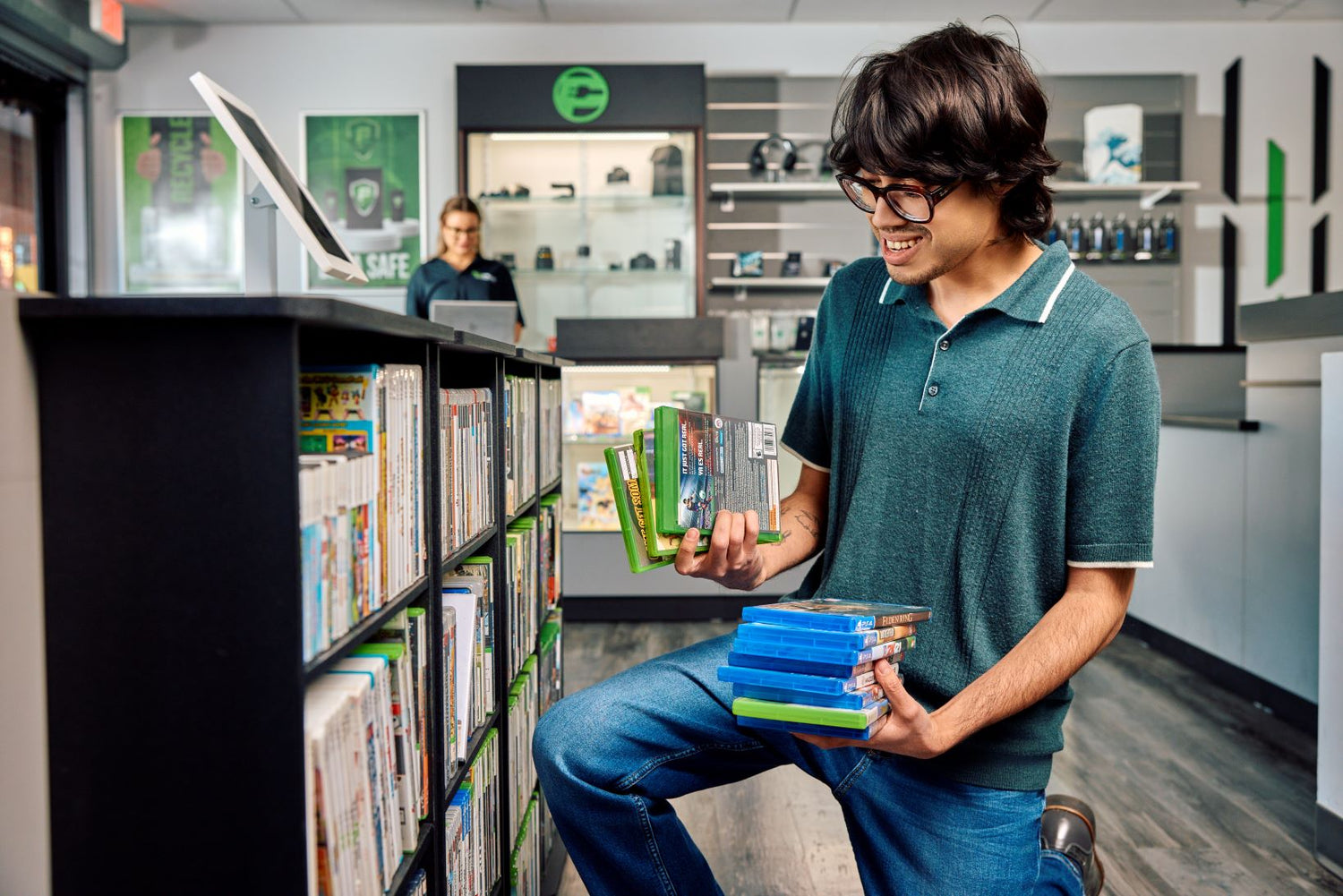 customer buying video games