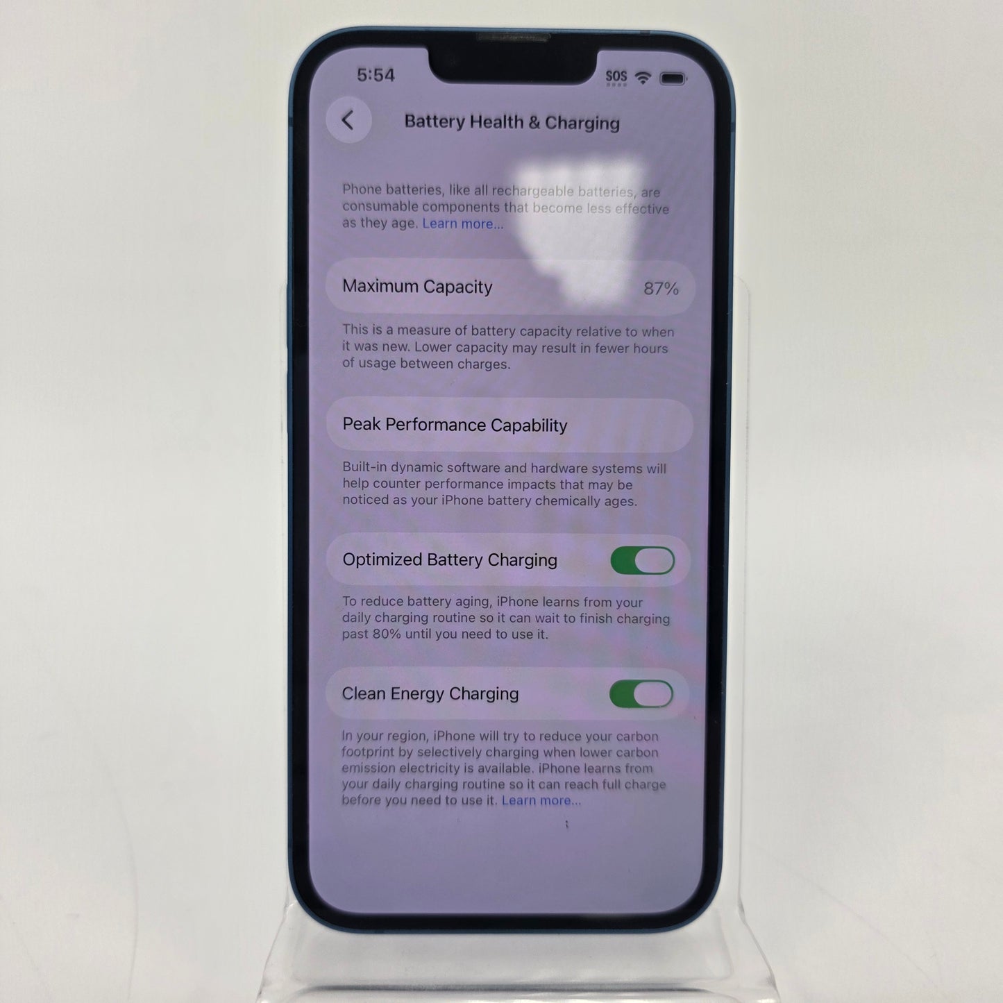 Factory Unlocked Apple iPhone 13 128GB Blue MLAE3LL/A