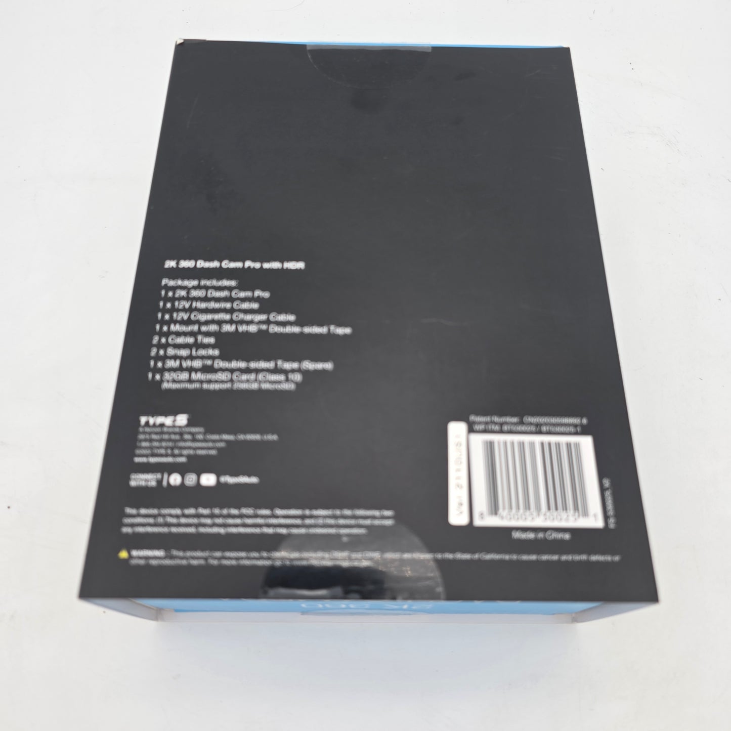 Type S 2K 360 Dash Camera Dash Cam BT530025