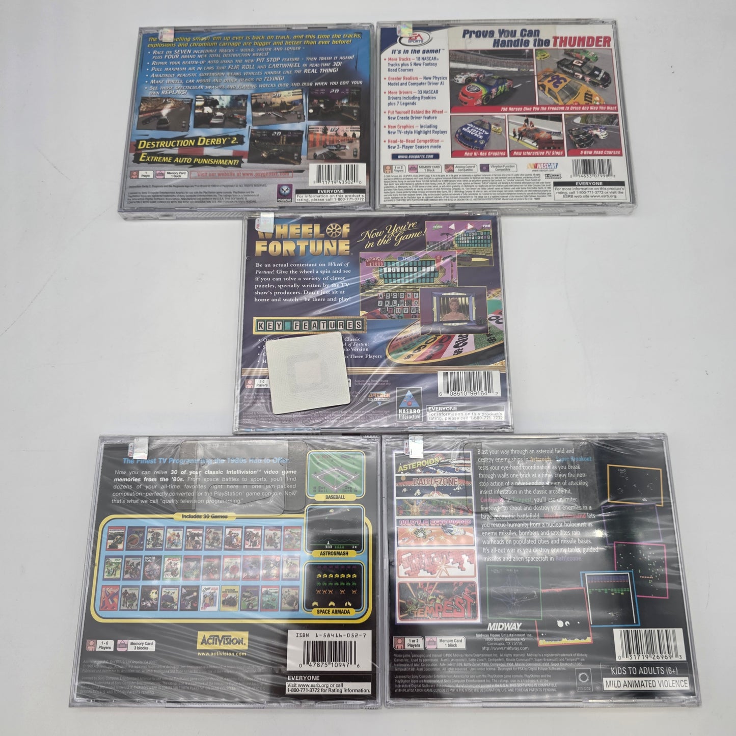 New Lot of 5 Sony Playstation 1 Games Sealed See Pictures