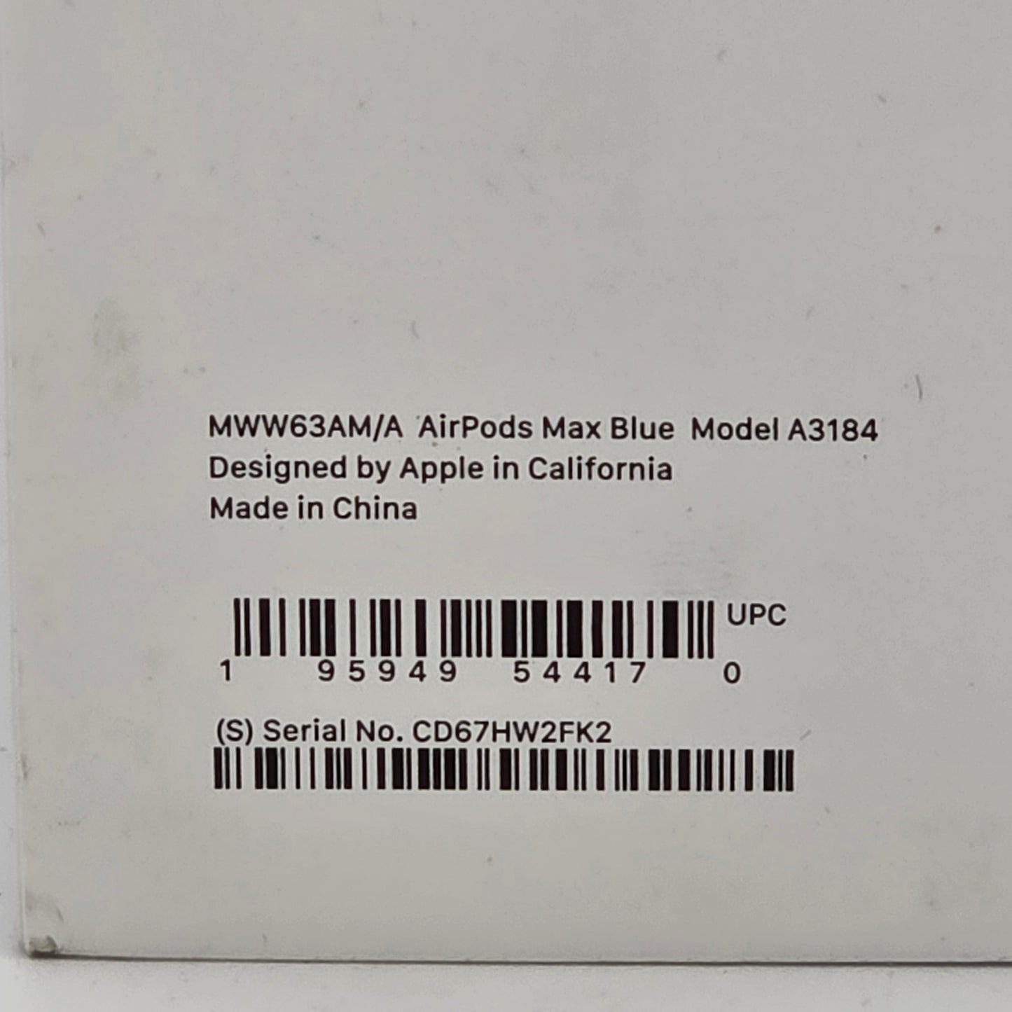 New Apple AirPods Max USB-C Wireless Over-Ear Headphones Blue MWW63AM/A