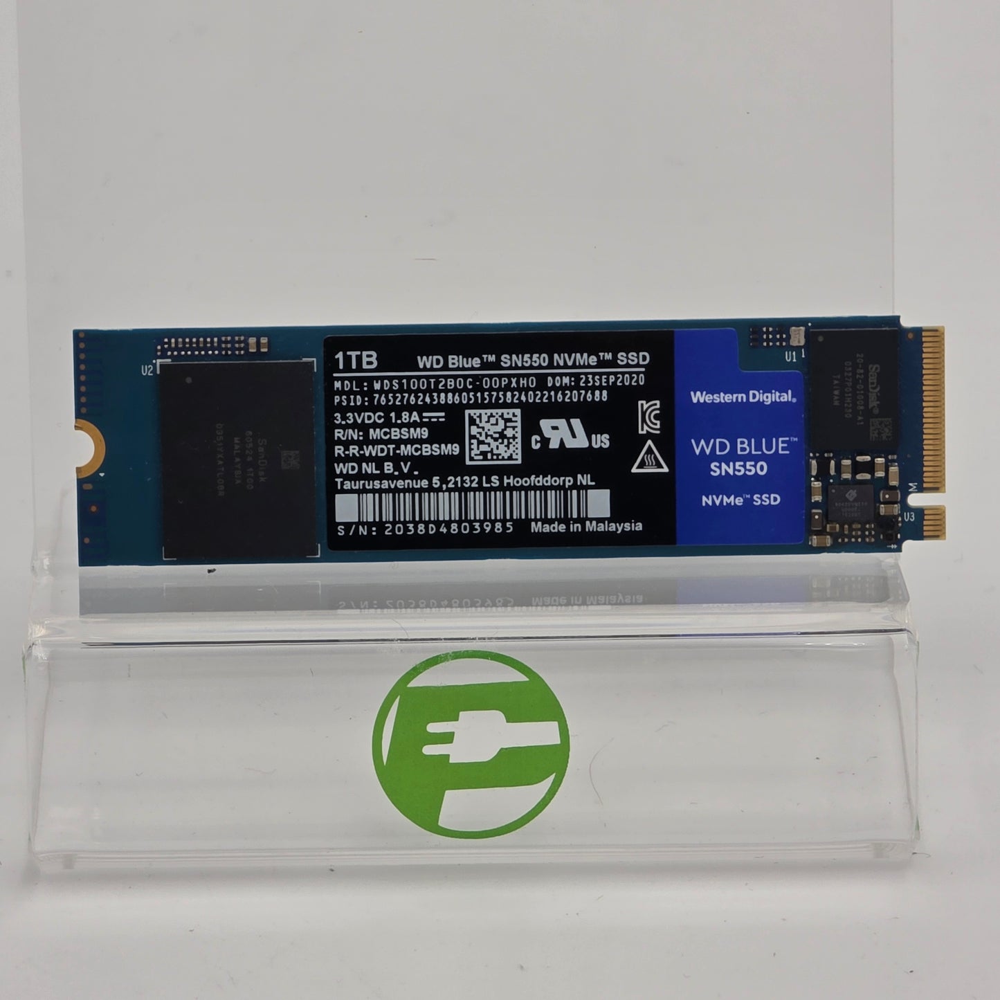Western Digital 2280mm WD Blue SN550 1TB M.2 NVMe Gen 3.0 x 4 SSD