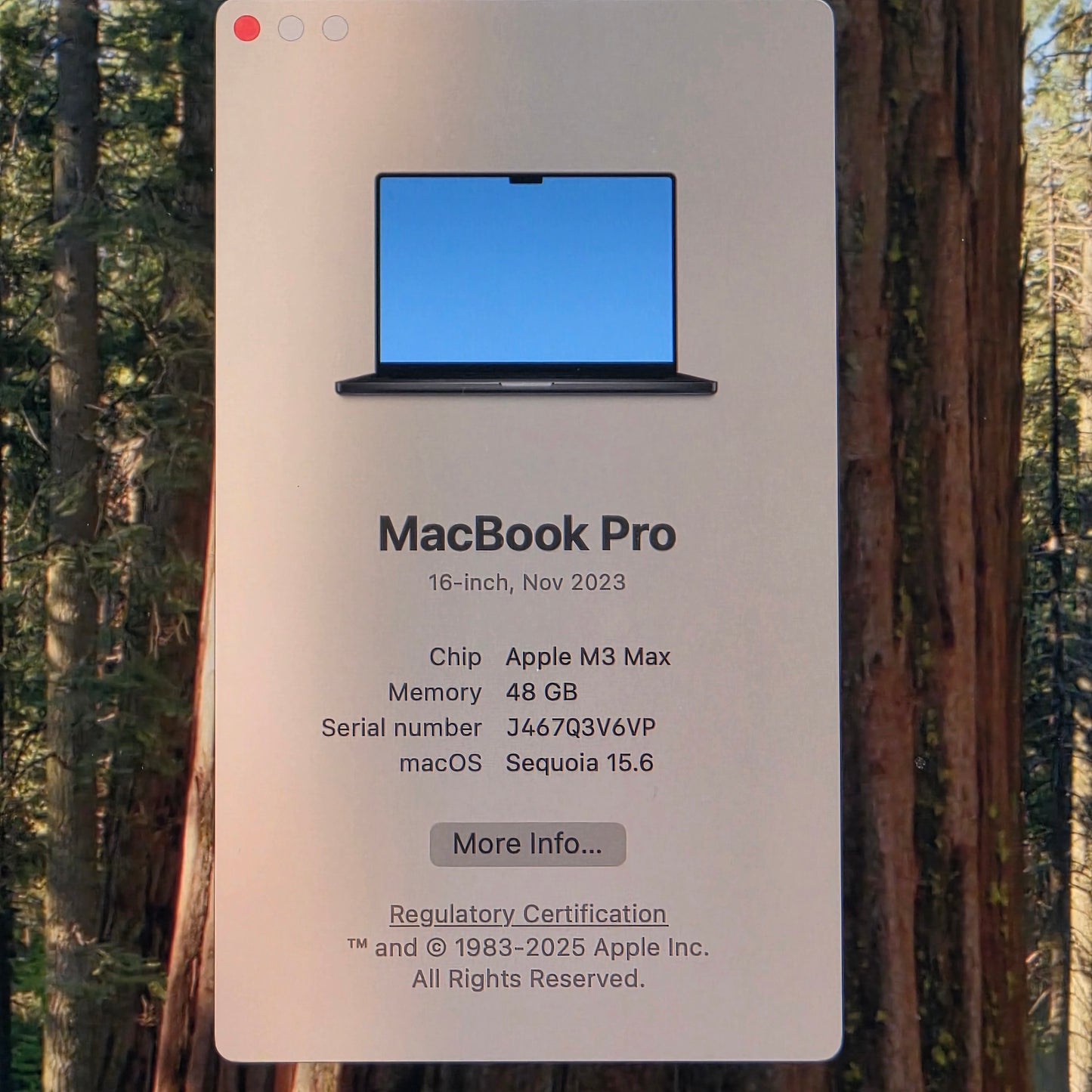 2023 Apple MacBook Pro 16" M3 Max 40C GPU 4.0GHz 48GB RAM 1TB SSD A2991