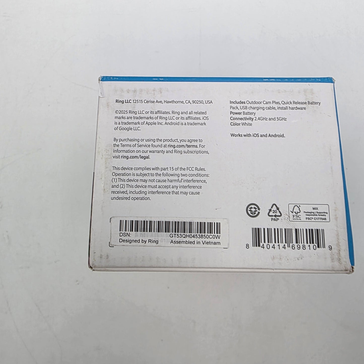 New Ring Indoor Cam Outdoor Cam Outdoor Cam Plus Battery Doorbell  Security Cameras LOT