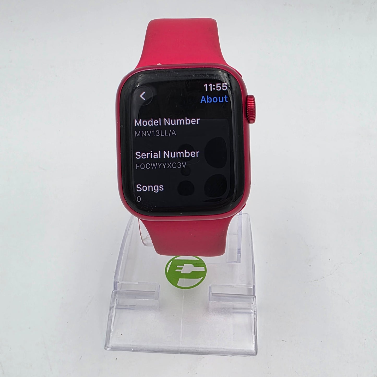 Unlocked Apple Watch Series 8 41MM Product Red Aluminum Red Sport Band MNV13LL/A