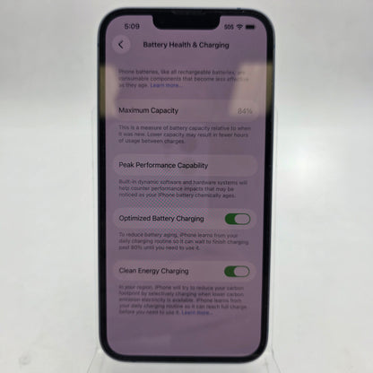 Unlocked Apple iPhone 14 128GB 26.4.2 Blue MPVH3LL/A