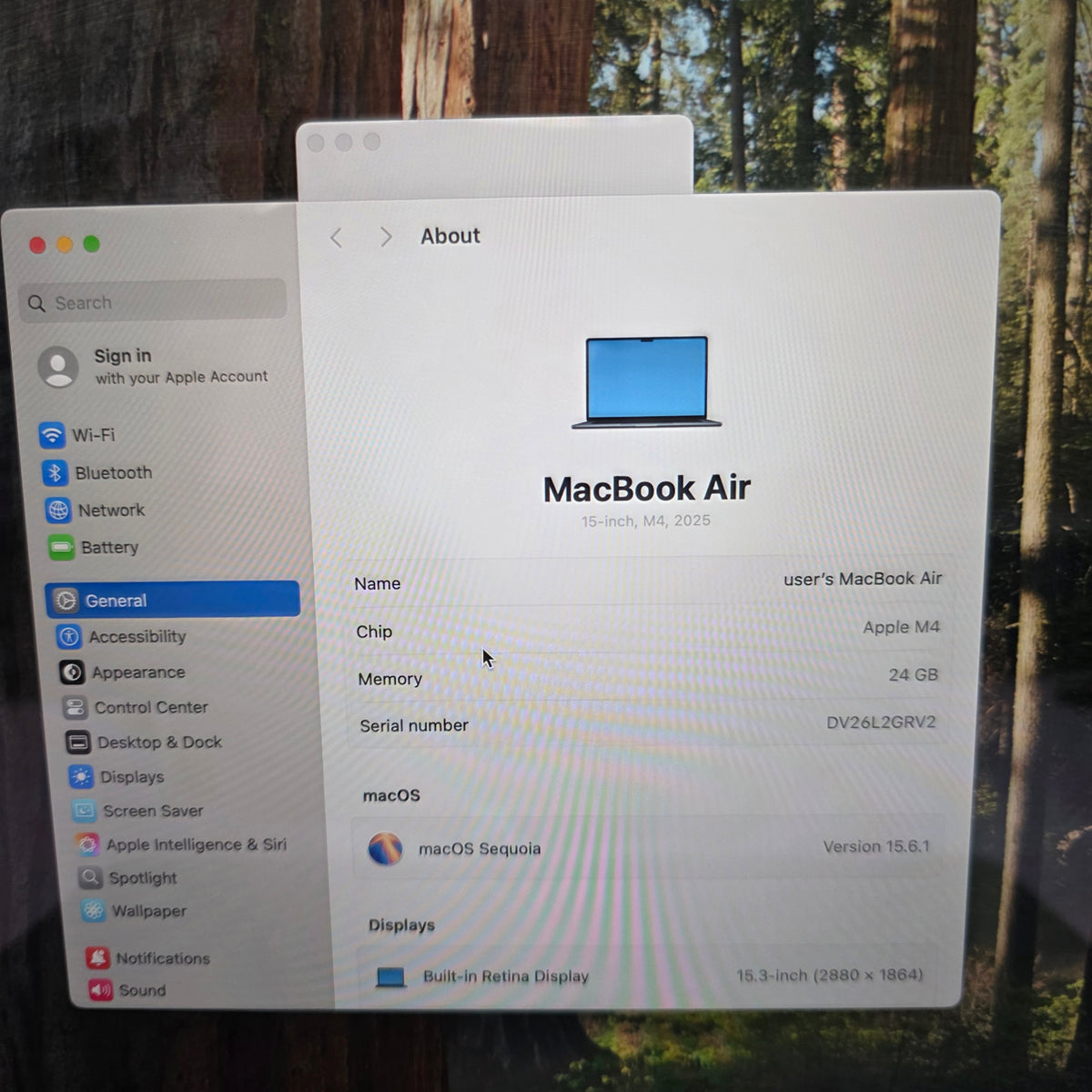 2025 Apple MacBook Air 15" M4 10C GPU 4.5GHz 24GB RAM 1TB SSD A3241