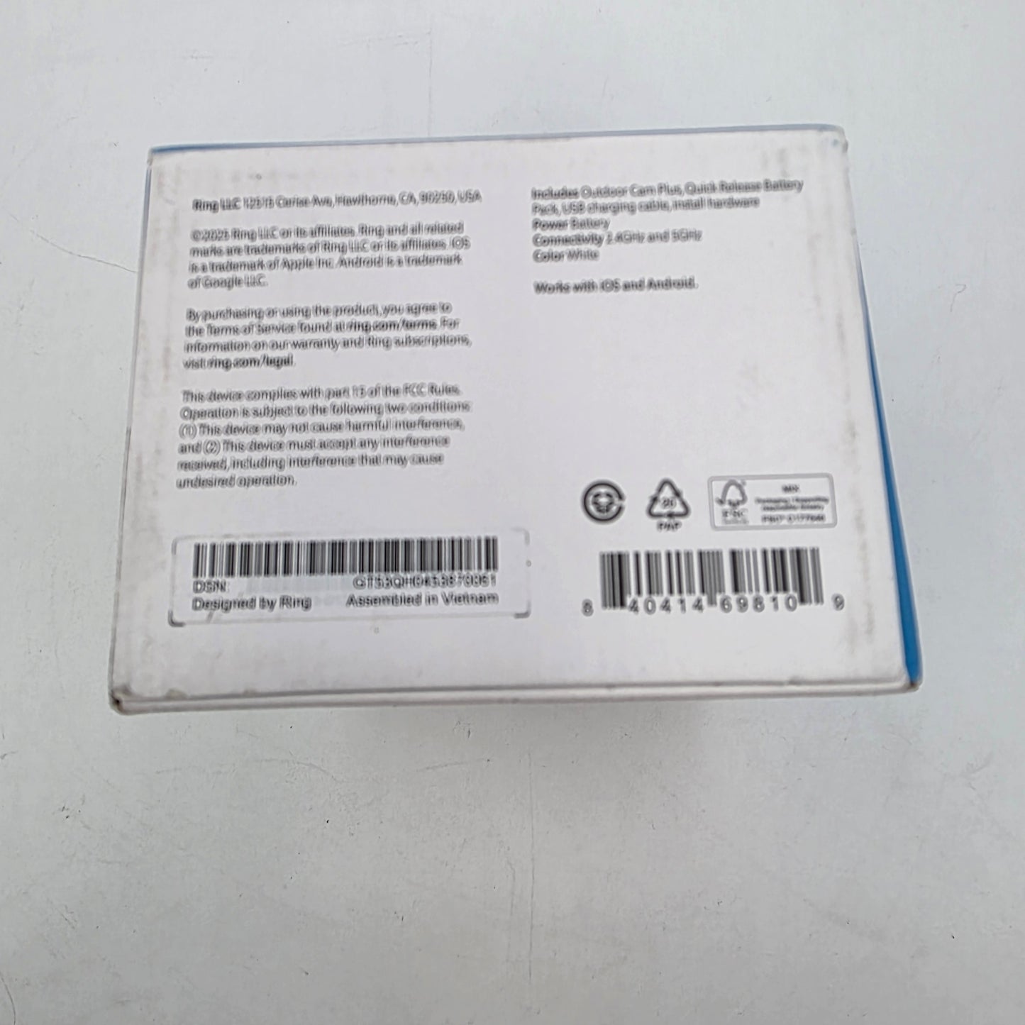 New Ring Indoor Cam Outdoor Cam Outdoor Cam Plus Battery Doorbell  Security Cameras LOT