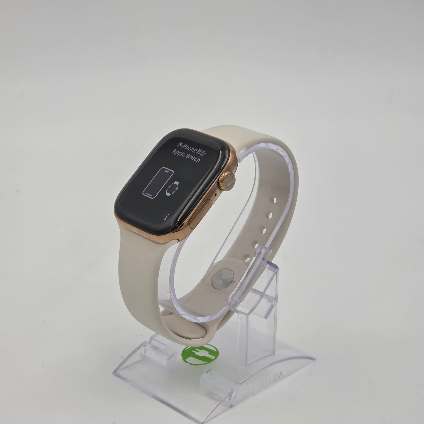 Factory Unlocked Apple Watch Series 10 46MM Rose Gold Titanium White Sport Band