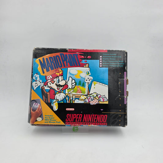 Super Nintendo Mario Paint Game with Trackpad and Mouse