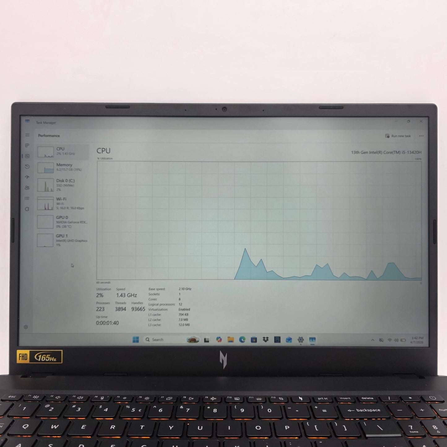 Acer Nitro V 15 ANV15-52 15.6" i5-13420H 2.1GHz 16GB RAM 500GB SSD RTX 5050