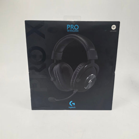 New Logitech Pro X Wireless Over Ear Gaming Headset Black 981-000906