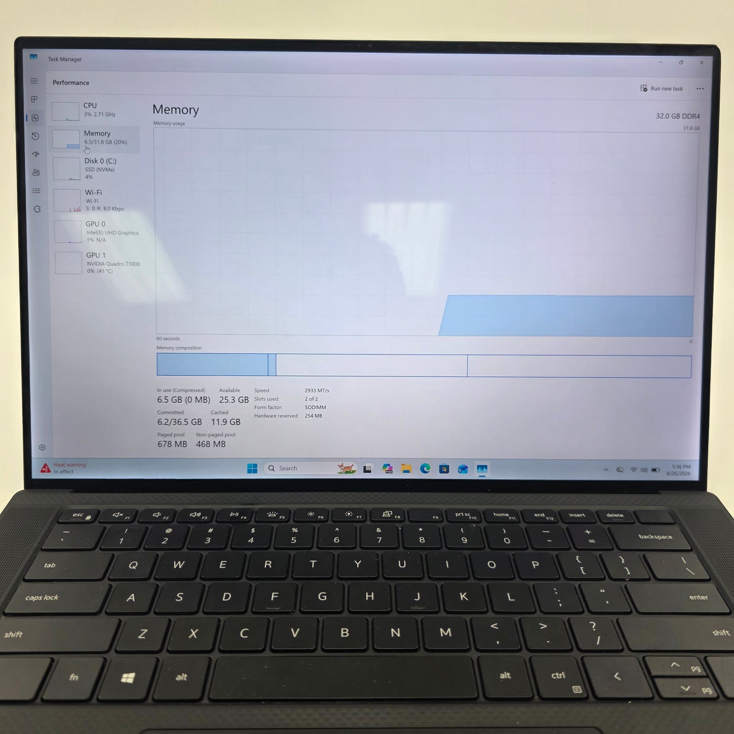 Dell Precision 5550 15.6" i7-10850H 2.7GHz 32GB RAM 512GB SSD Quadro T1000