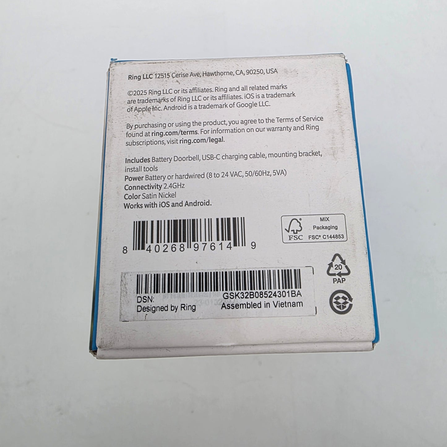 New Ring Indoor Cam Outdoor Cam Outdoor Cam Plus Battery Doorbell  Security Cameras LOT