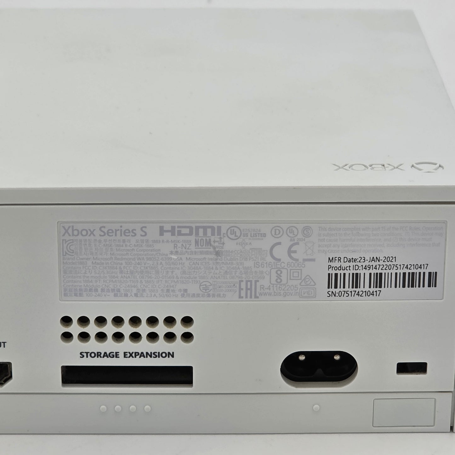 Microsoft Xbox Series S 512GB Console Gaming System White 1883