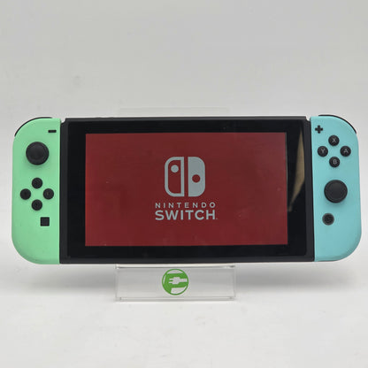 Nintendo Switch v1 Console Gaming System HAC-001 Animal Crossing Edition