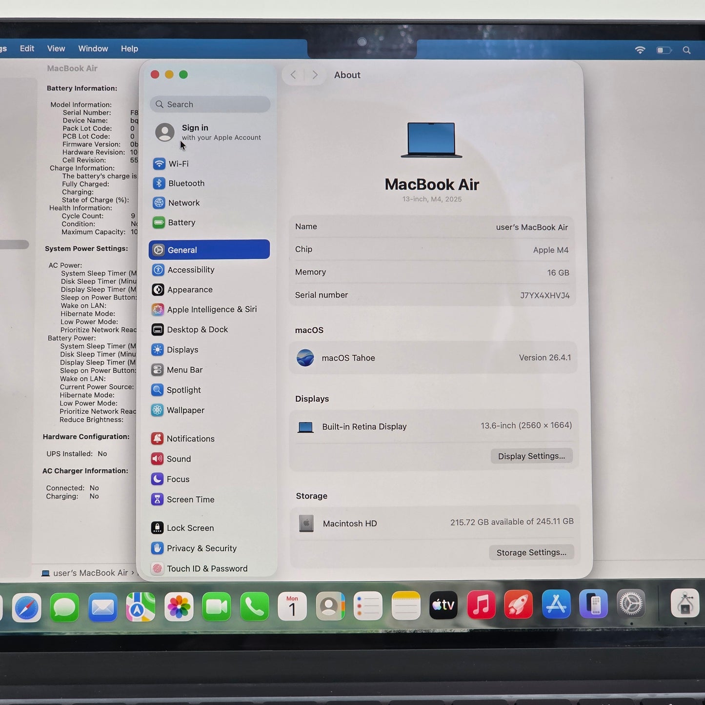 2025 Apple MacBook Air 13" M4 8C GPU 4.5GHz 8GB RAM 256GB SSD A3240