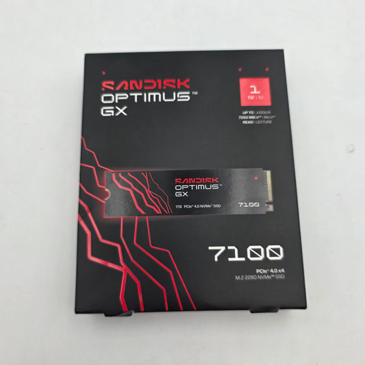 SanDisk 2280mm Optimus GX 7100 1TB M.2 NVMe Gen 4.0 x 4 SSD SDSP51100TAN