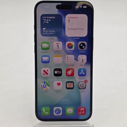 GSM Unlocked Apple iPhone 16 Plus 256GB Black MXUY3LL/A