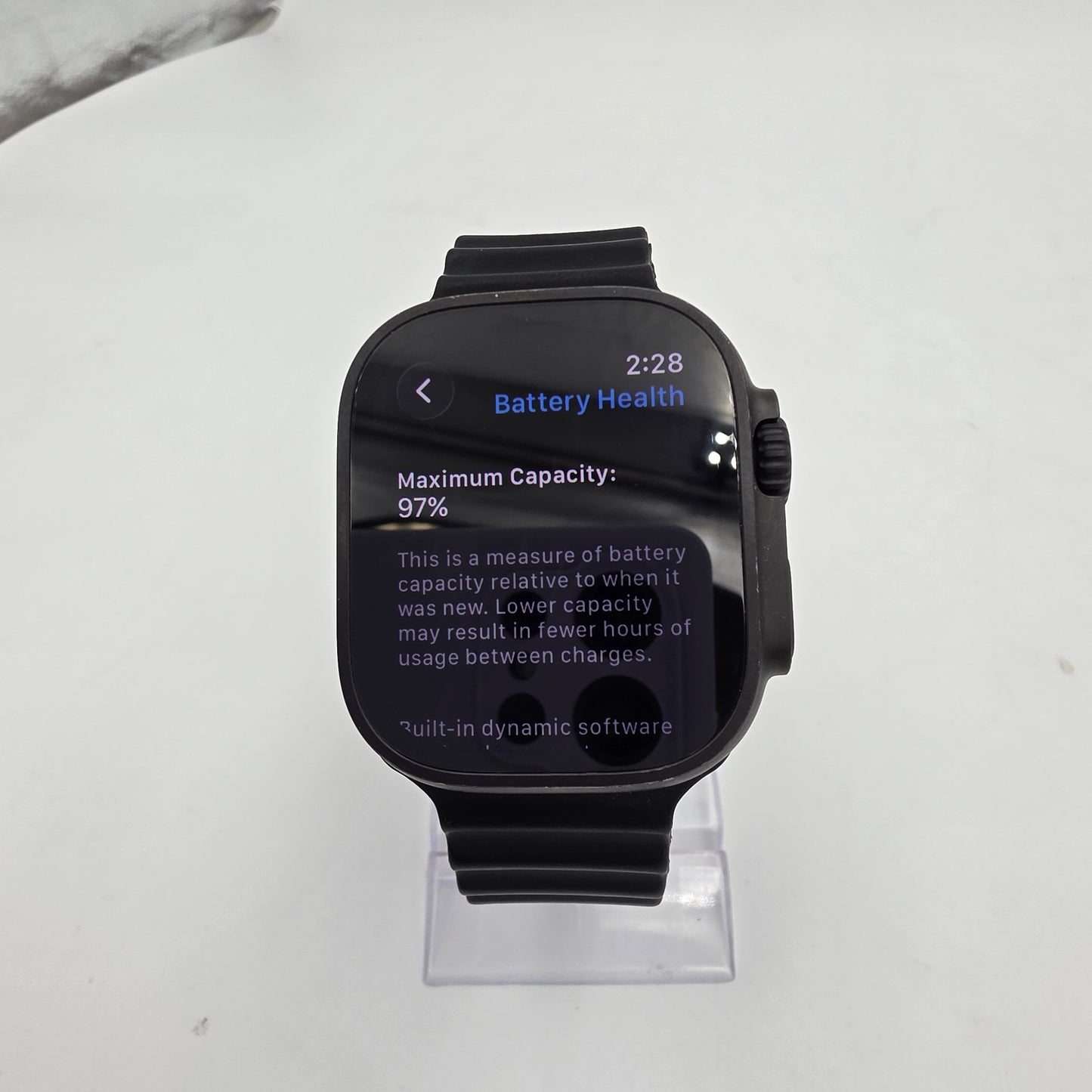 Unlocked Apple Watch Ultra 2 49MM Black Titanium Black Sport Band MX5U3LW/A