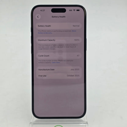 GSM Unlocked Apple iPhone 16 Plus 256GB Black MXUY3LL/A