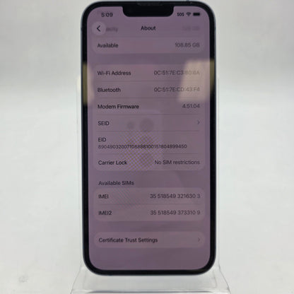 Unlocked Apple iPhone 14 128GB 26.4.2 Blue MPVH3LL/A