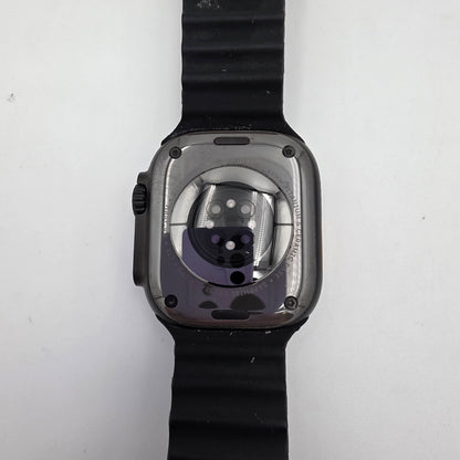 Unlocked Apple Watch Ultra 2 49MM Black Titanium Black Sport Band MX5U3LW/A