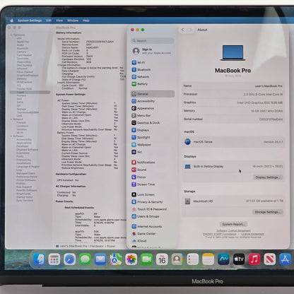 2019 Apple MacBook Pro 16" i9 2.3GHz 16GB RAM 1TB SSD Silver A2141