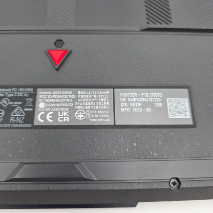 Asus TUF Dash F15 FX517ZR 15.6" i7-12650H 2.3GHz 16GB RAM 512GB SSD GeForce 3070