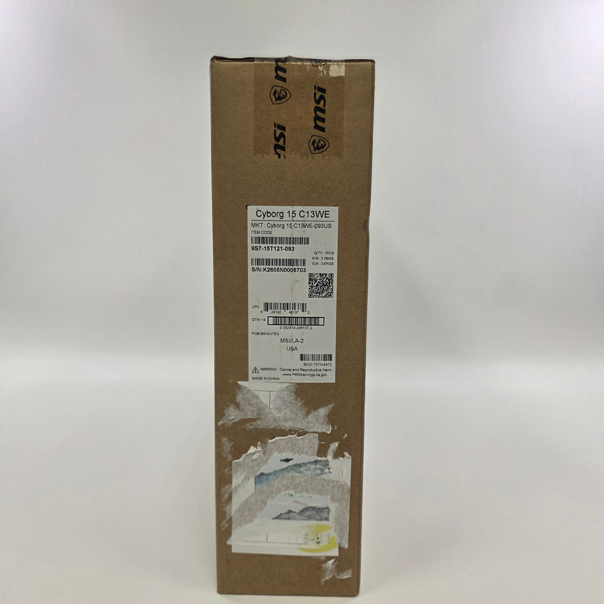New MSI Cyborg 15 C13WE 15.6" i5-13420H 2.1GHz 16GB RAM 512GB SSD RTX 5050