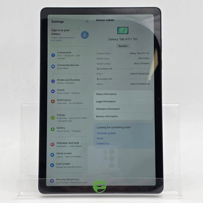 WiFi Only Samsung Galaxy Tab A11+ 5G 11.0" 128GB Mystic Black SM-X238U