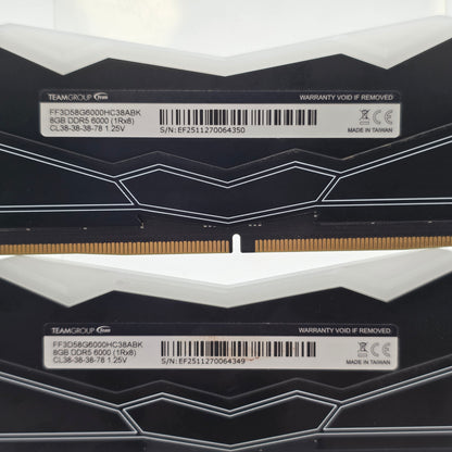 TeamGroup T-Force Delta RGB 16GB (2x8GB) RAM DDR5 6000MHz FF3D516G600HC38ABK