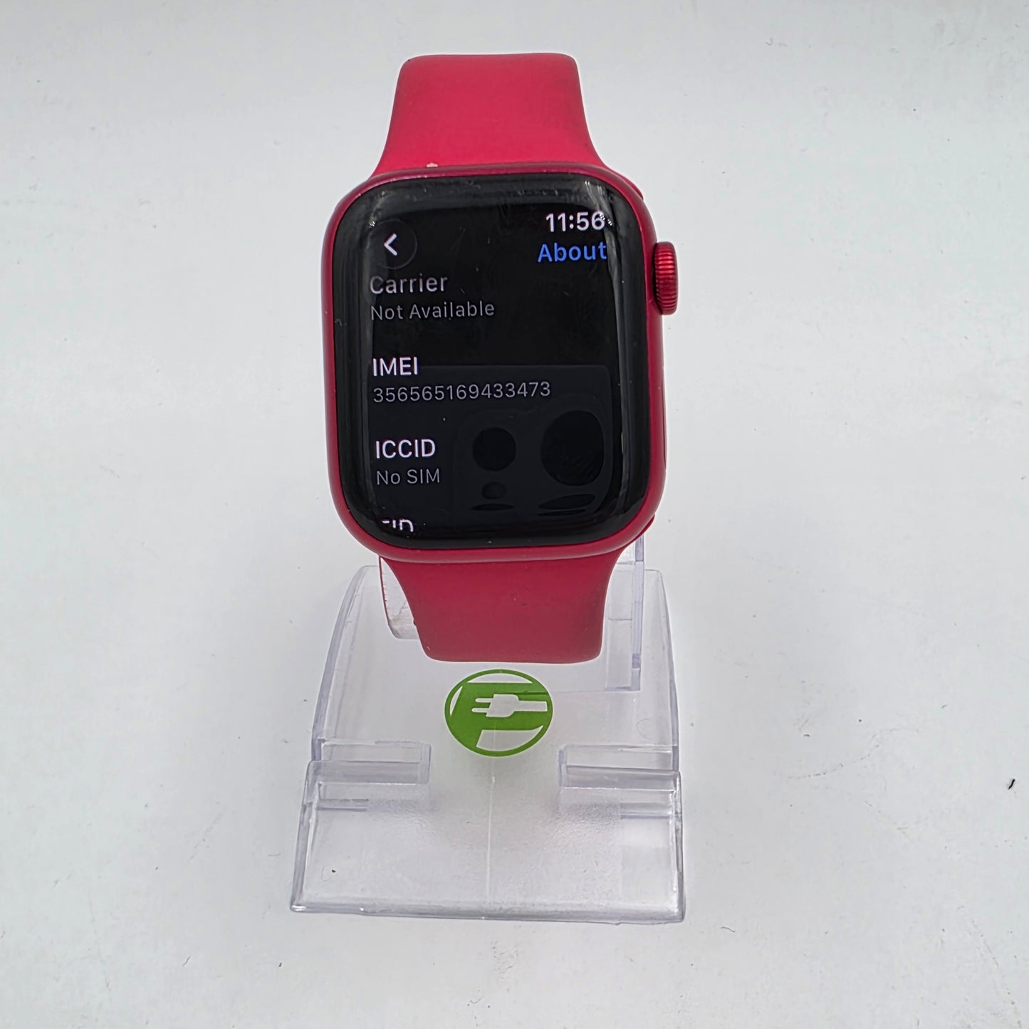 Unlocked Apple Watch Series 8 41MM Product Red Aluminum Red Sport Band MNV13LL/A