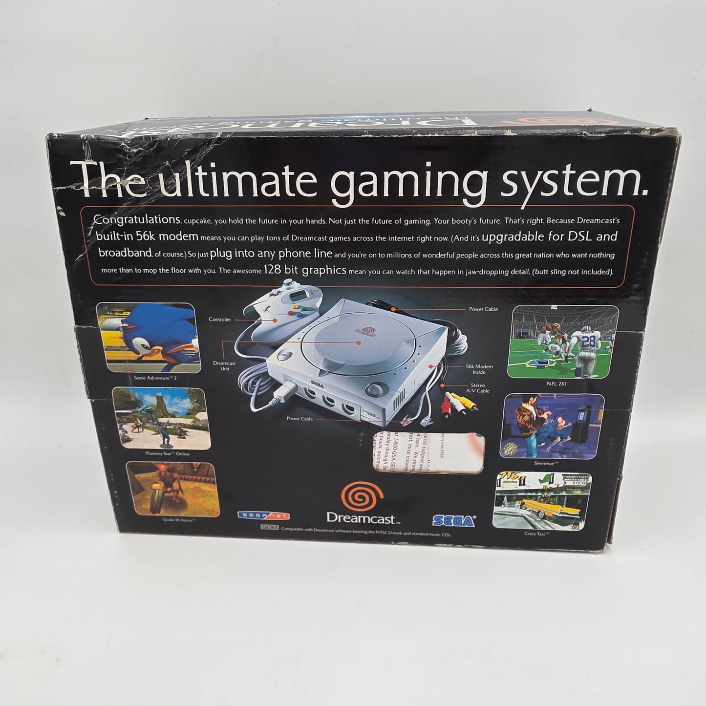 Sega Dreamcast Video Game Console White HKT-3020 2 Extra Controllers Keyboard