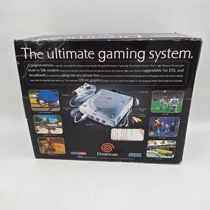 Sega Dreamcast Video Game Console White HKT-3020 2 Extra Controllers Keyboard