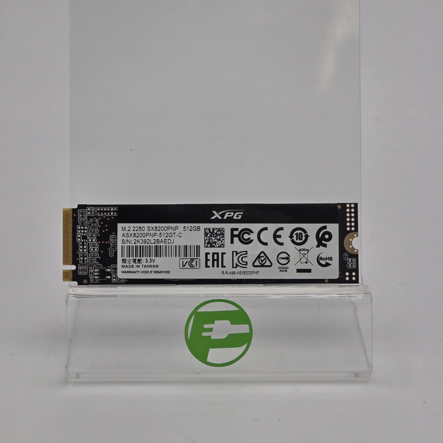 New XPG 2280mm SX8200PNP 512GB M.2 NVMe Gen 3.0 x 4 SSD ASX8200PNP-512GT-C