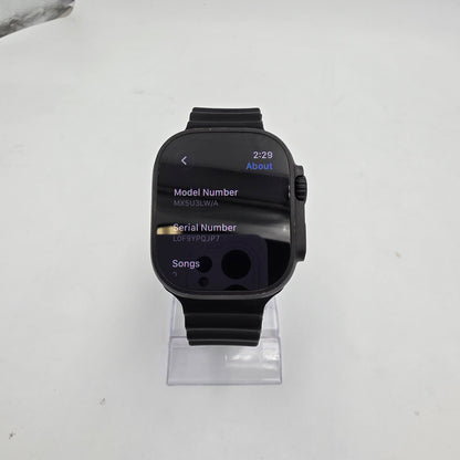 Unlocked Apple Watch Ultra 2 49MM Black Titanium Black Sport Band MX5U3LW/A