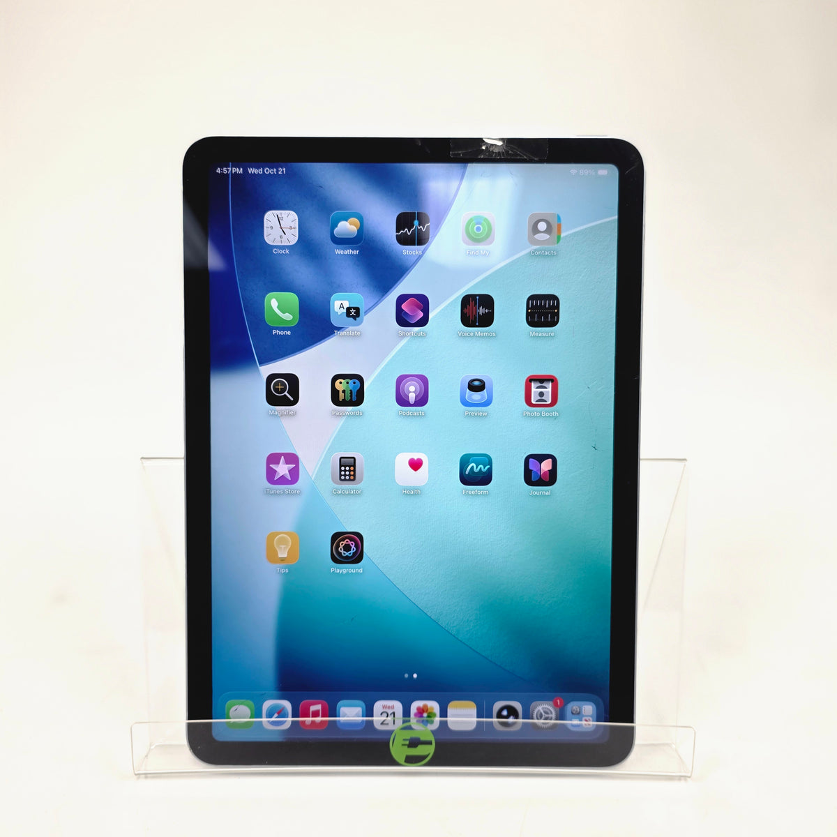 Broken WiFi Only Apple iPad Air 11" M2 128GB 27.0 MUWD3LL/A Crack Screen