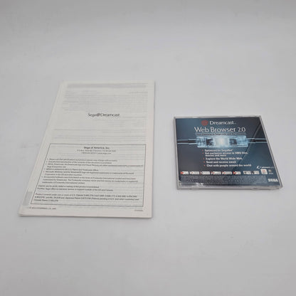 Sega Dreamcast Video Game Console White HKT-3020 2 Extra Controllers Keyboard