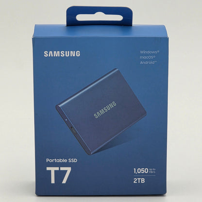 Samsung External T7 Portable SSD 2TB USB-C SSD MU-PC2T0H