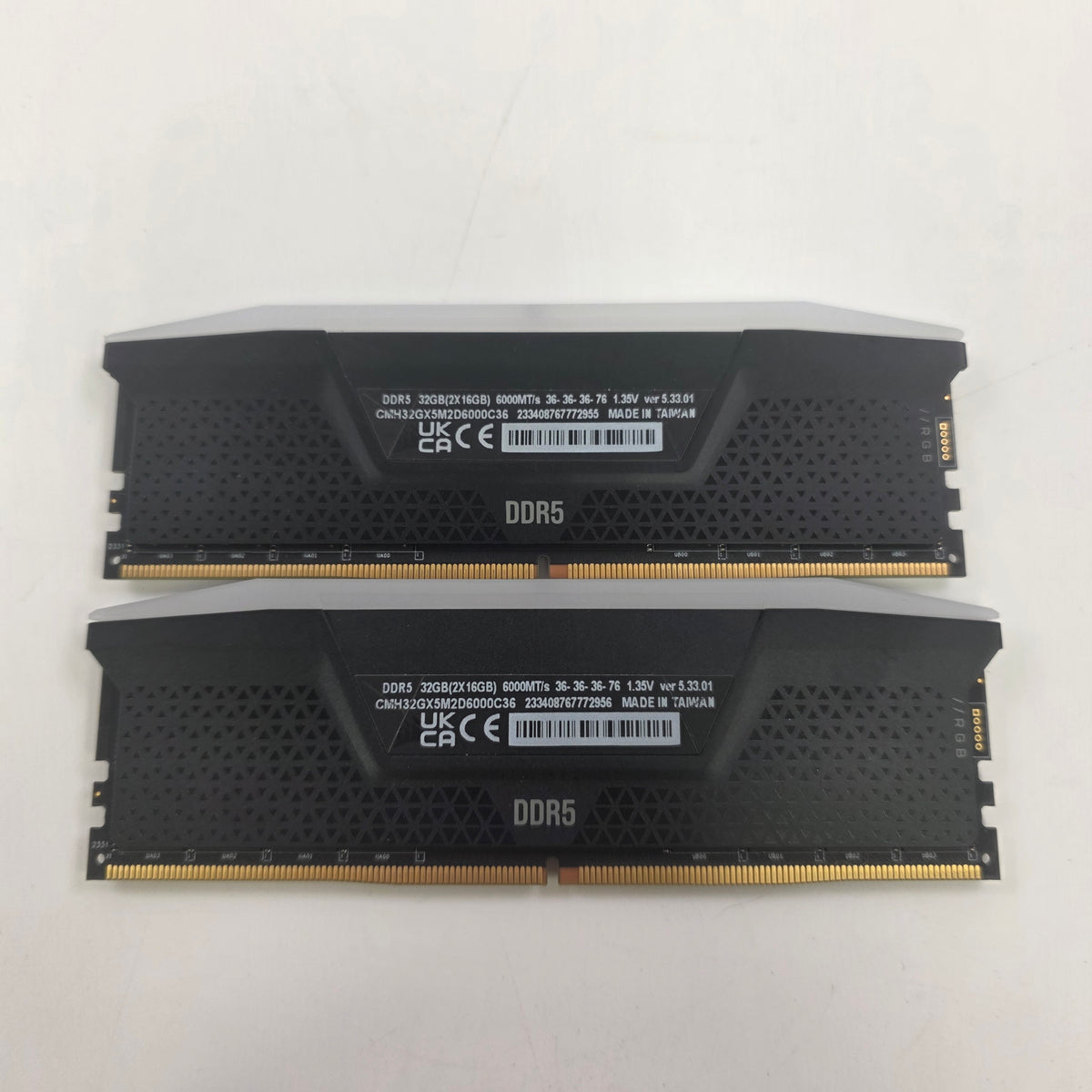 Corsair Vengeance RGB Pro 32GB (2x16GB) RAM DDR5 6000MHz CMH32GX5M2D6000C36