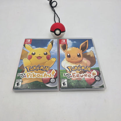 Pokemon Let Go Pikachu and Eevee With Mobile Pokemon Ball Controller 