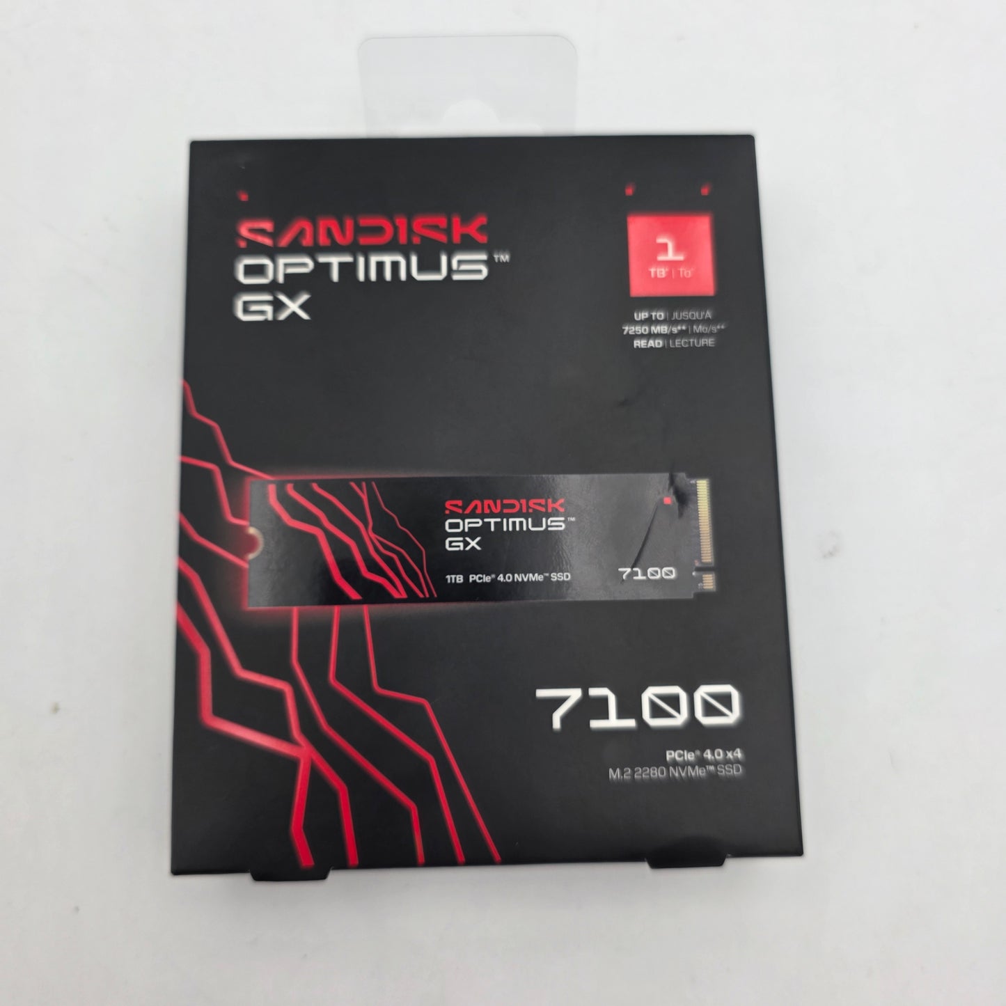 New SanDisk 2280mm Optimuss GX 7100 1TB M.2 NVMe Gen4.0 x 4 SSD SDSP7110TAN000G1