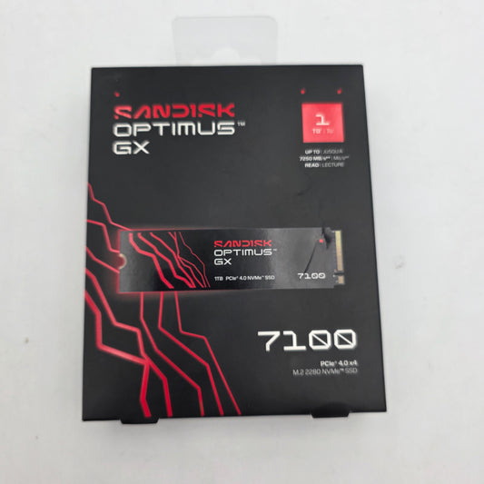 New SanDisk 2280mm Optimuss GX 7100 1TB M.2 NVMe Gen4.0 x 4 SSD SDSP7110TAN000G1