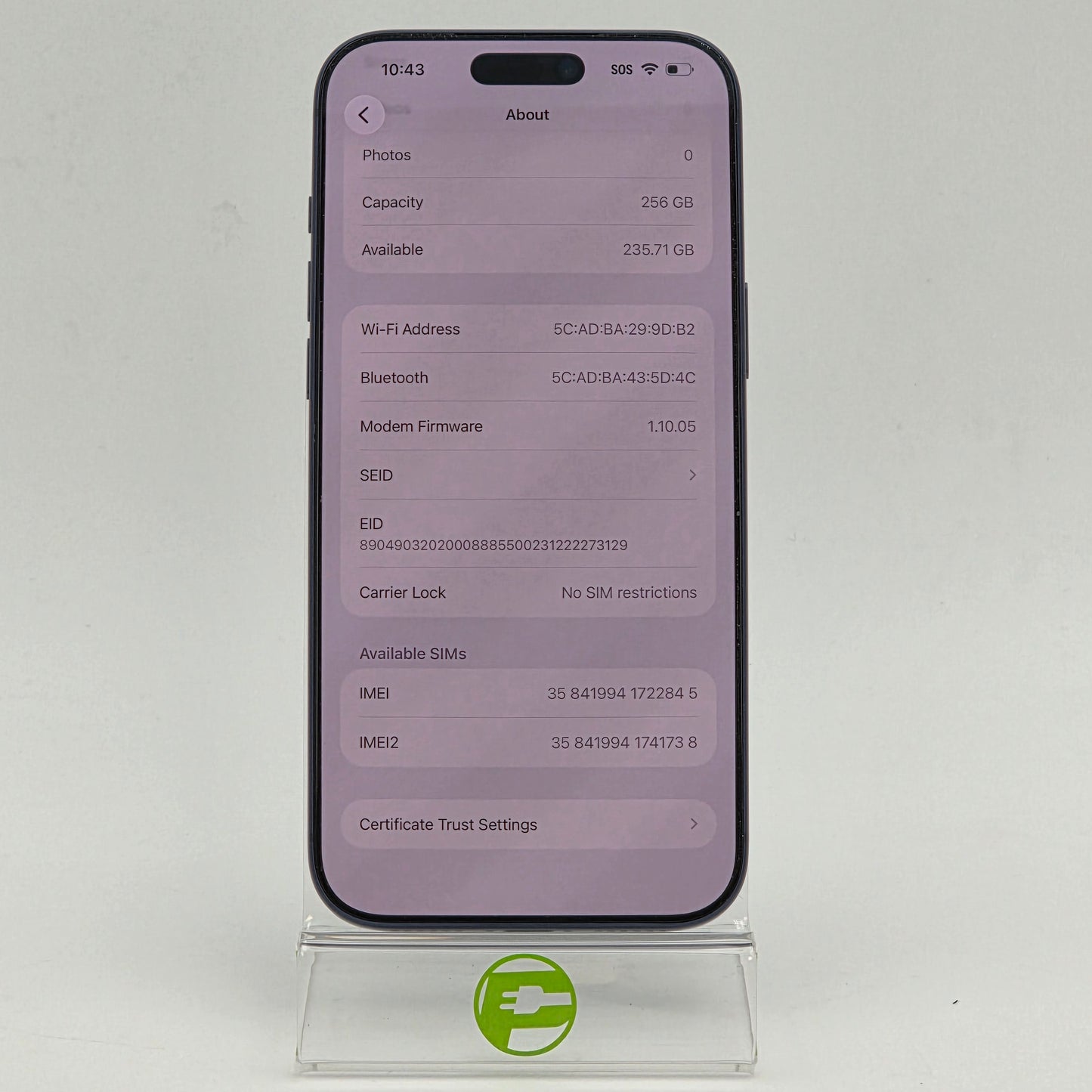 Factory Unlocked Apple iPhone 17 Pro Max 256GB Blue MFXJ4LL/A