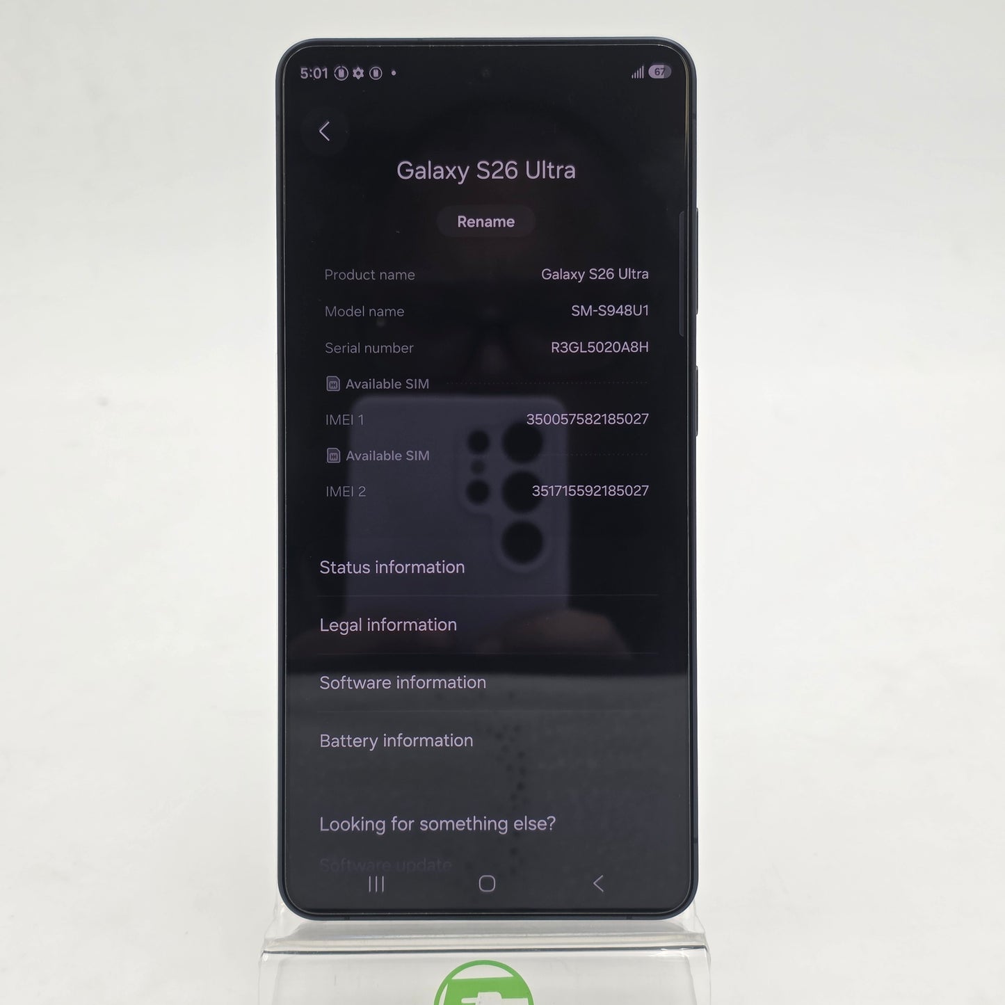 Factory Unlocked Samsung Galaxy S26 Ultra 12GB RAM 256GB SM-S948U1 Black