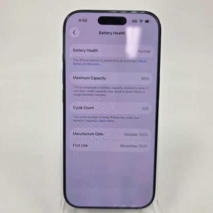 GSM Unlocked Apple iPhone 17 Pro 256GB Deep Blue MG7M4LL/A