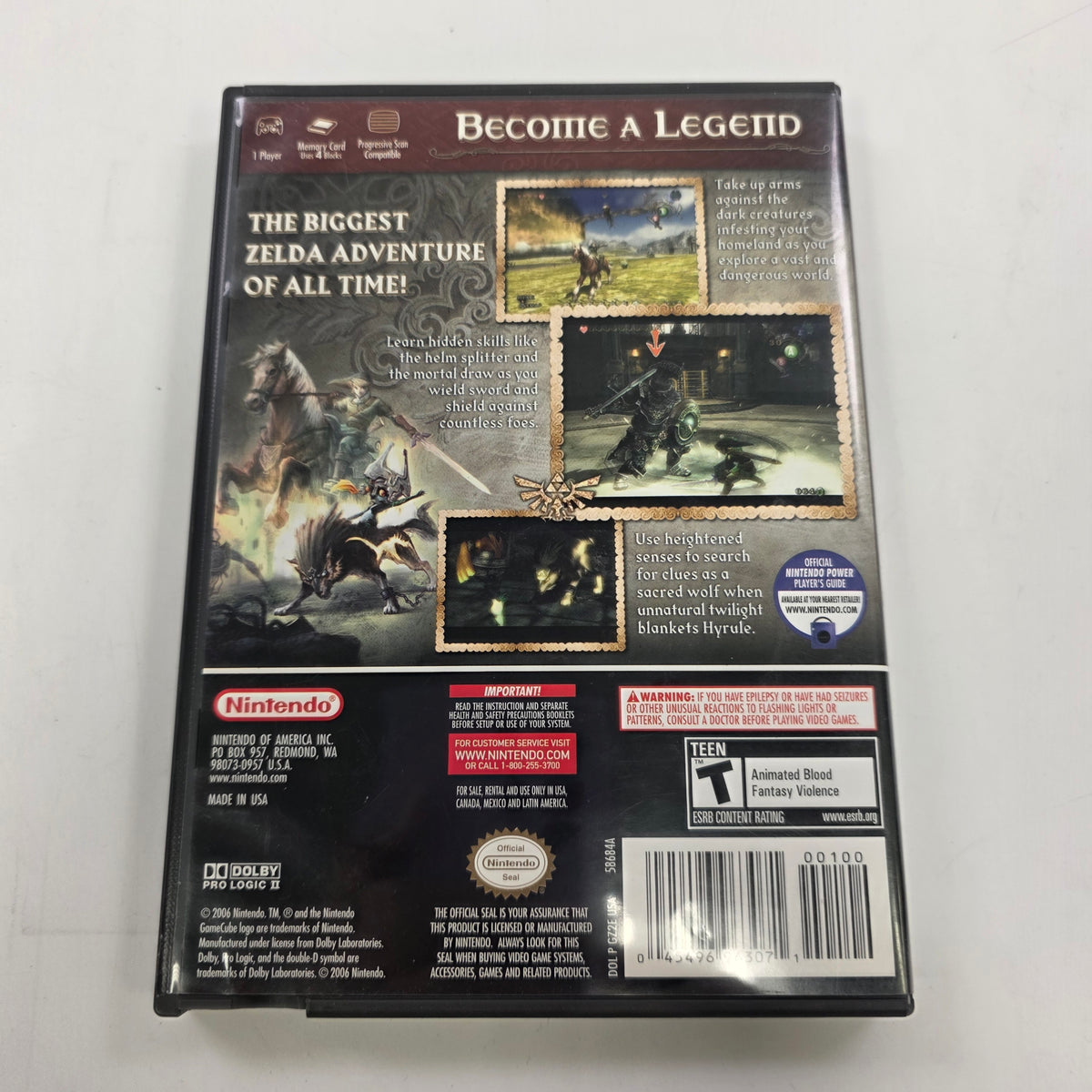 Zelda Twilight Princess (Nintendo GameCube, 2006)