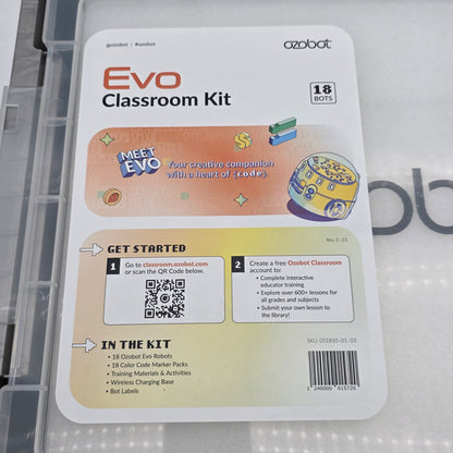 New Ozobot Evo Classroom Kit Coding Robot 18 Robots